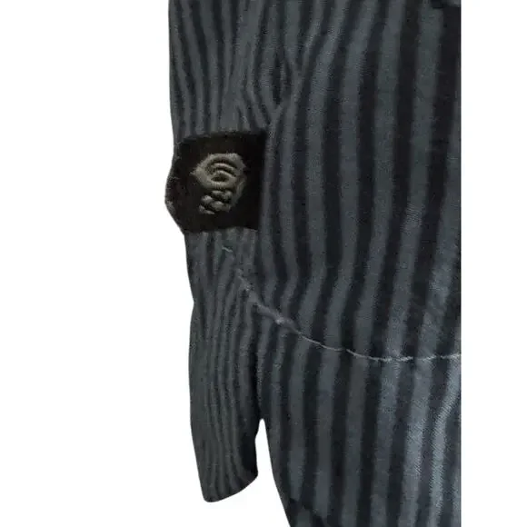 Mountain HardWear Railay Romper Womens Small Blue Striped Shorts Mesh Back - Picture 9 of 16